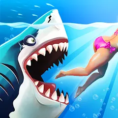 Скачать взлом Hungry Shark World (Хангри Шарк Ворлд)  [МОД Все открыто] на Андроид