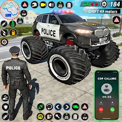 Скачать взлом Police Monster Truck Car Games [МОД Все открыто] на Андроид