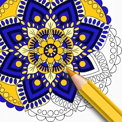 Скачать взлом Mandala Coloring Book Game (Мандала Книга раскрасок Игра) [МОД Много денег] на Андроид
