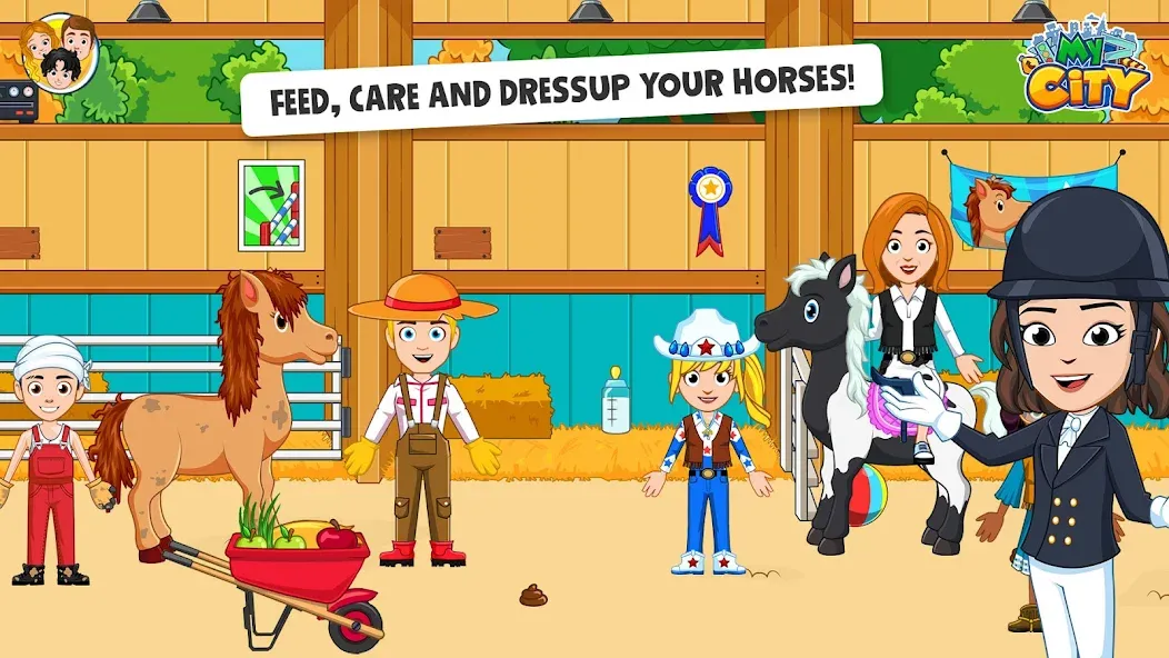 My City: Star Horse Stable (Мой город)  [МОД Много денег] Screenshot 2