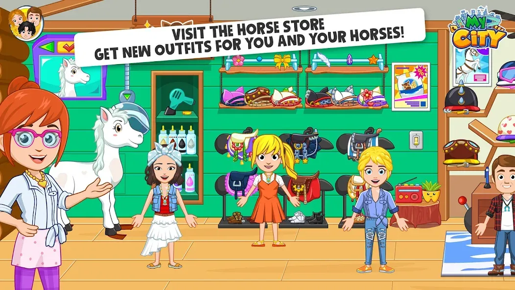 My City: Star Horse Stable (Мой город)  [МОД Много денег] Screenshot 5