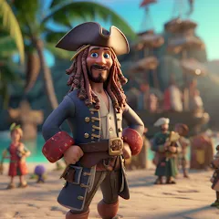 Скачать взлом Pirate Polygon Caribbean Sea (Пиратская Полигон Карибское море) [МОД Все открыто] на Андроид
