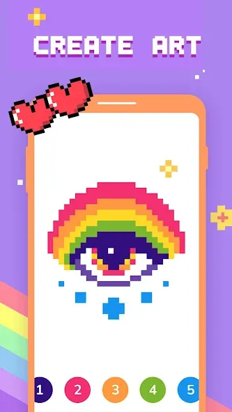 Paint by Number - Pixel Art  [МОД Menu] Screenshot 3