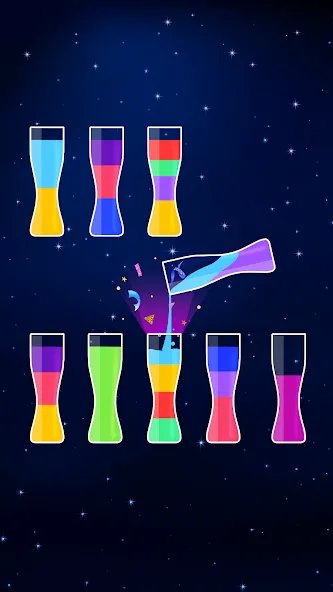 Water Sort Puzzle - Color Game (Уотер Сорт Пазл)  [МОД Mega Pack] Screenshot 4