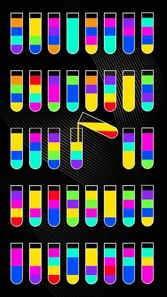 SortPuz 3D: Water Color Sort (СортПаз 3Д)  [МОД Бесконечные монеты] Screenshot 1